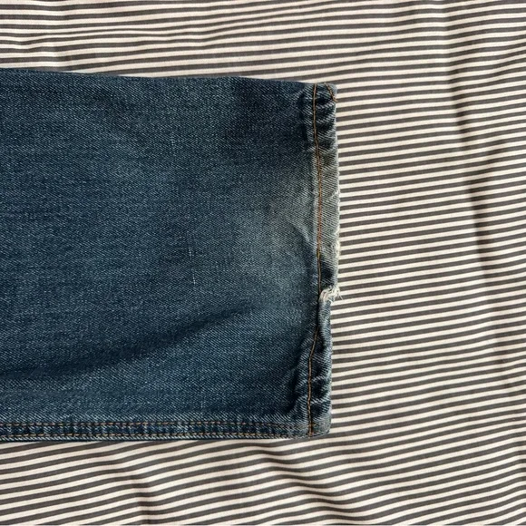 Nudie Jeans Men's Straight Dark Blue Denim - Picture 5 of 5